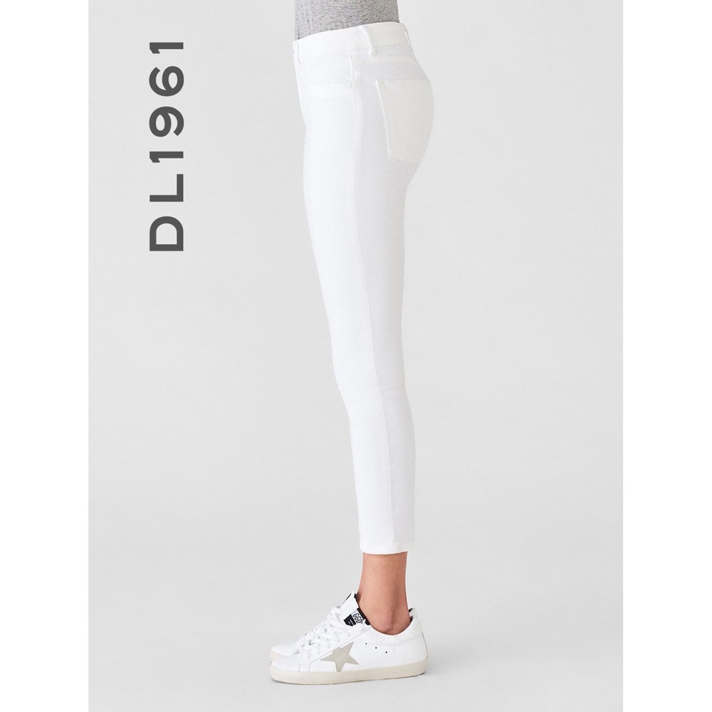 DL1961 Florence White Crop Jeans